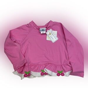 NWT Florence Eiseman Long Sleeve Cherry Rash Guard Shirt 4